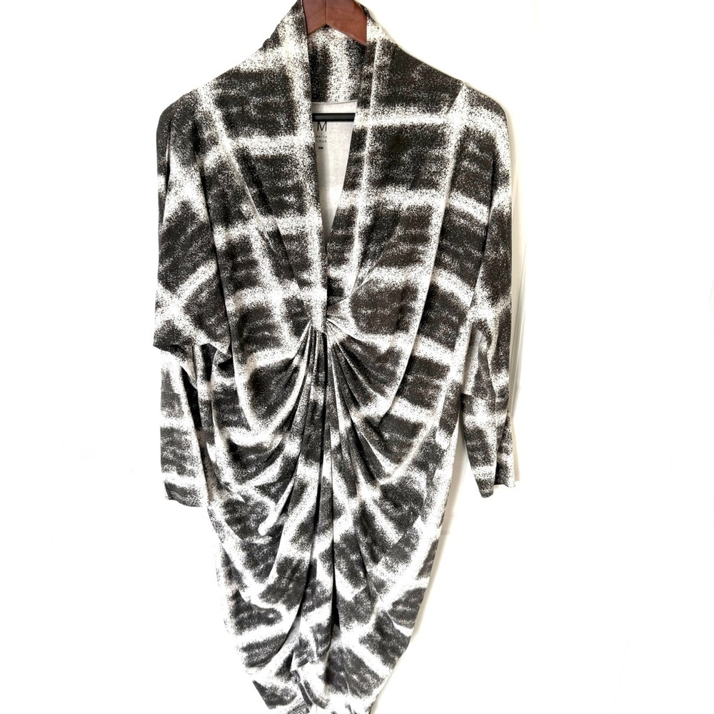 Matthhildur Printed Knotted Tunic Dress Size Medium